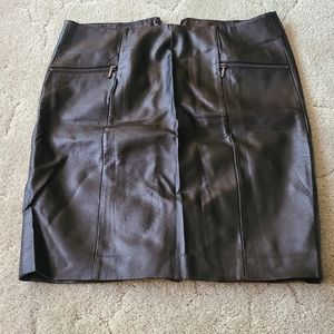 Cato Faux Leather Skirt
